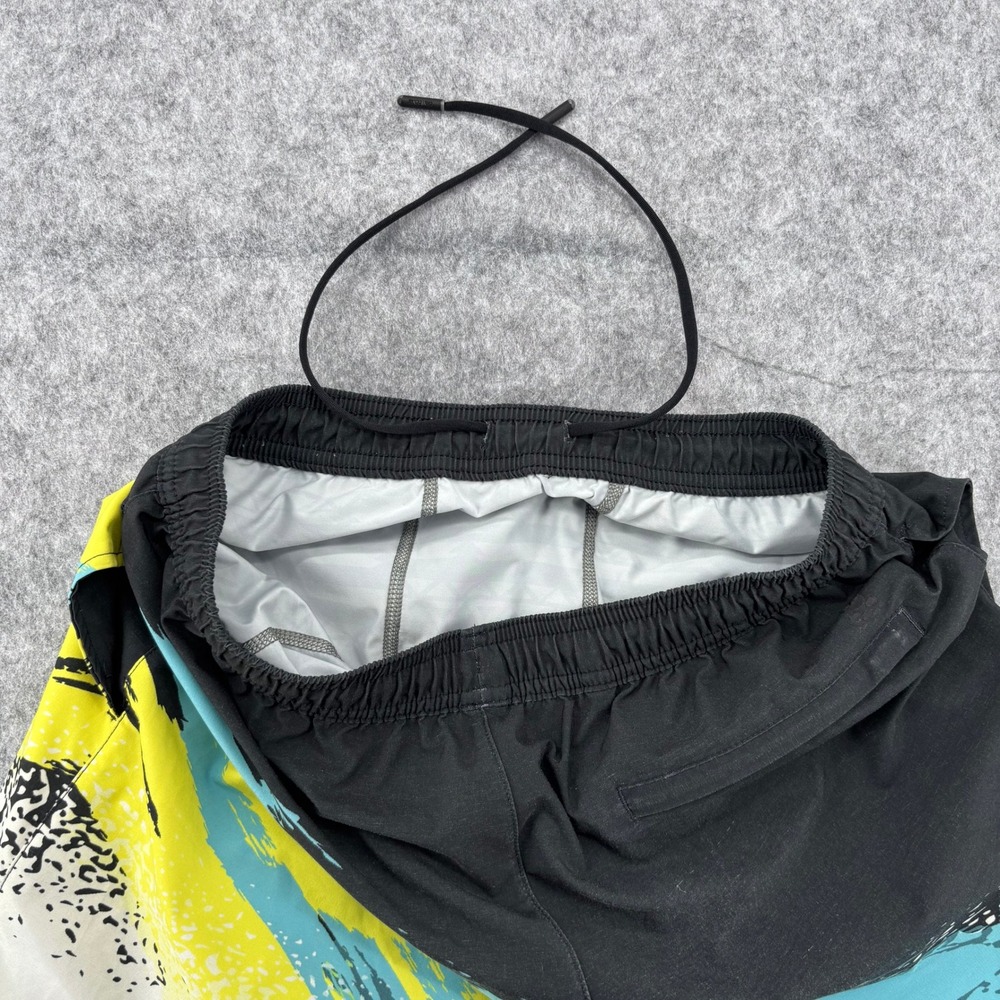 Chubbies Mens Swim Trunks Small 7 Inch Inseam Multicolor Brushstroke Black Teal - Picture 9 of 11